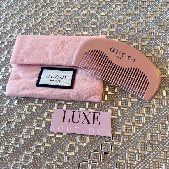 Gucci Hair Gucci Beauty Pink Hair Comb Travel Pouch Floral New Gift